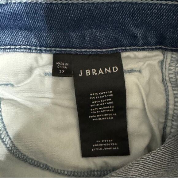 J BRAND Ruby High Rise Crop Straight Leg Denim Jean EUC 27 Womens 4 25" Inseam - Picture 5 of 5